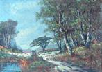 Scuola italiana (XX) - Sentiero tra gli alberi, Antiek en Kunst, Kunst | Schilderijen | Klassiek