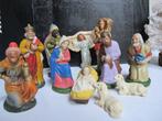 Kerststal (11) - Vintage hars/papieren kerstgroep 15 cm. 11