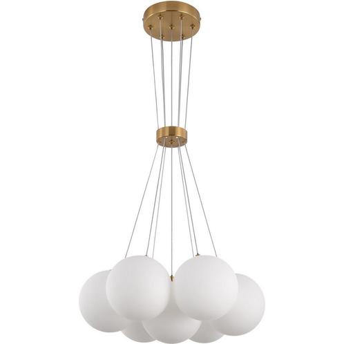 Hanglamp Jenna White Gold 7-Licht, Huis en Inrichting, Lampen | Overige, Nieuw, Verzenden