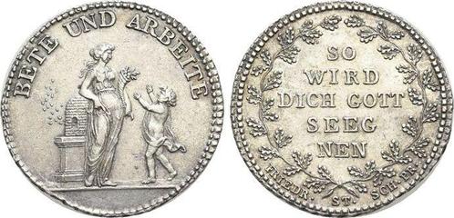 Ar-medaille o Jahr nach 1785 Sachsen-dresden, Stadt, Postzegels en Munten, Penningen en Medailles, Verzenden