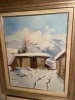 Edmondo Maneglia (1925-2003) - Borgata sotto la neve, Antiek en Kunst