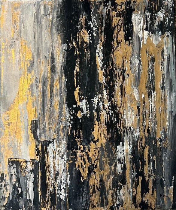 Emilie CERLES - Éclats nocturnes, Antiek en Kunst, Kunst | Schilderijen | Modern