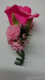 Corsage roos cpr 919 neonpink/fuchsiaroze zuurstokroze roze, Hobby en Vrije tijd, Knutselen, Ophalen of Verzenden, Nieuw
