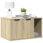 vidaXL Kattenbakkast 80x50x45 cm bewerkt hout sonoma, Verzenden, Nieuw