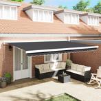vidaXL Handmatige Inklapbare Luifel Anthraciet 500x300 cm, Tuin en Terras, Zonneschermen, Verzenden, Nieuw