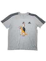 Adidas T-Shirt (Tiger design, reworked) Maat M, Ophalen of Verzenden, Zo goed als nieuw