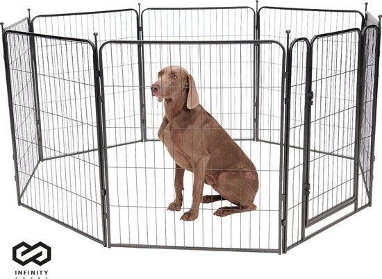 2dekans | Infinity Goods Hondenren - Puppyren - 8 Panelen -, Dieren en Toebehoren, Hondenbenches, Zo goed als nieuw, Ophalen of Verzenden