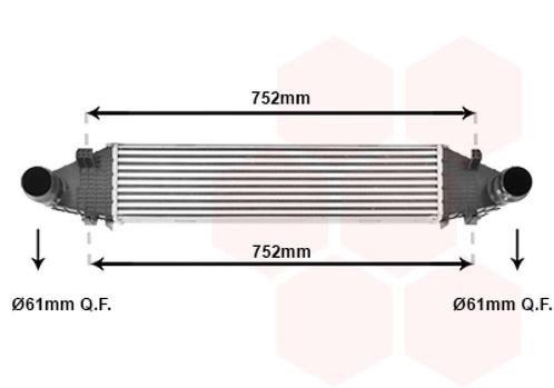 INTERCOOLER VOOR MERCEDES BENZ C-KL W204 2007-2011, Auto-onderdelen, Airco en Verwarming, Nieuw, Ophalen of Verzenden