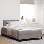 vidaXL Boxspringbed met matras met matras Taupe 120 x 190 cm, Verzenden, Nieuw, Stof