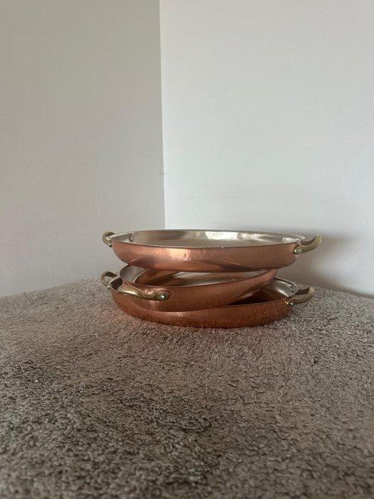 Pan (3) - Koper, Antiek en Kunst, Antiek | Keukenbenodigdheden