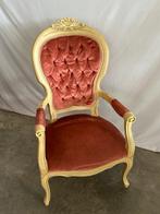 Fauteuil - Voltaire - Hout, Textiel - Poltrona Voltaire, Antiek en Kunst