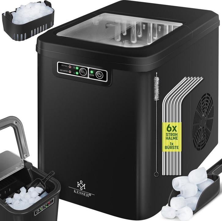 IJsblokjesmachine – 12kg/24 uur – IJsmachine - IJsblokjesmak, Witgoed en Apparatuur, IJsmachines, Zo goed als nieuw, Verzenden