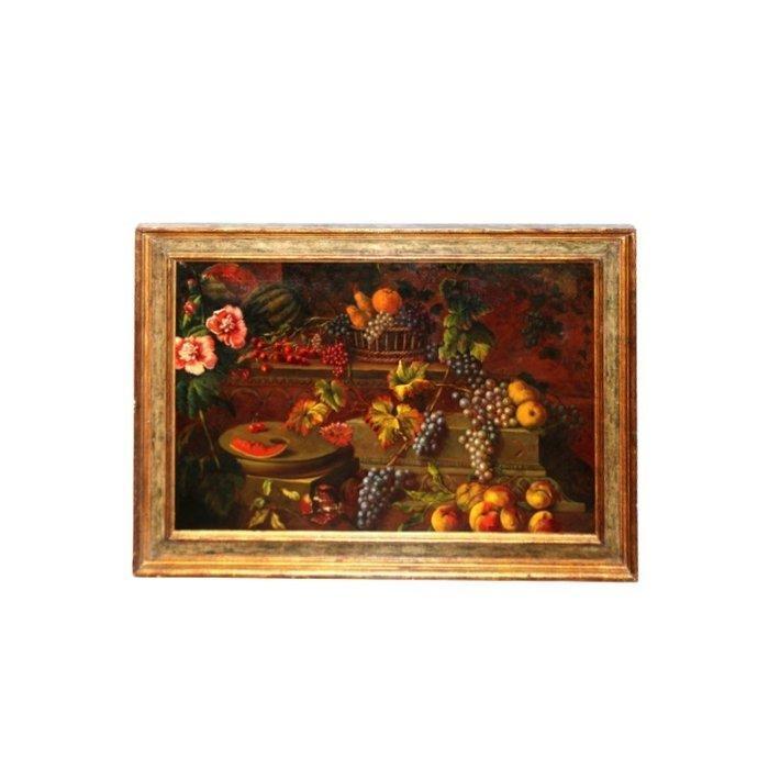 Europese school (XIX) - Bodegón señorial, Antiek en Kunst, Kunst | Schilderijen | Klassiek