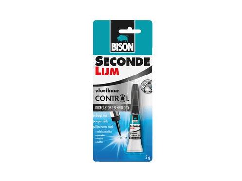 Bison secondelijm control 3 ml, tube, Doe-het-zelf en Verbouw, Overige Doe-het-zelf en Verbouw, Nieuw, Verzenden