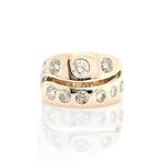 Ring - 14 karaat Geel goud - 1.30ct. tw. - Diamant, Nieuw