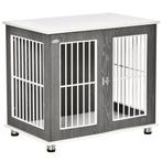 TRUUSK Hondenhok Van Hout Transportbox Met Tafelblad & Kusse, Dieren en Toebehoren, Verzenden, Nieuw