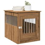 vidaXL Hondenbench 64,5x80x71 cm bewerkt hout artisanaal, Verzenden, Nieuw