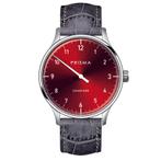 Prisma Design Einzeiger Eenwijzerhorloge Rood 40mm, Sieraden, Tassen en Uiterlijk, Horloges | Dames, Nieuw, Verzenden
