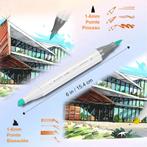 Alcohol markers - Twinmarkers - Markeerstiften - 120 kleuren, Hobby en Vrije tijd, Verzenden, Zo goed als nieuw