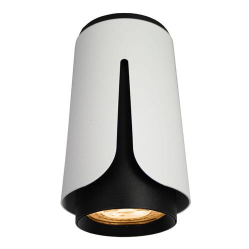 Opbouwspot Ø53mm | Tulip | Zwart/ Wit | GU10 fitting, Huis en Inrichting, Lampen | Spots, Metaal of Aluminium, Ophalen of Verzenden