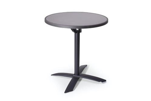 Terrastafel opklapbaar | 70cm | Helsinki, Tuin en Terras, Tuintafels, Nieuw, Kunststof, Rond, Ophalen of Verzenden