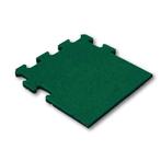 Rubber tegel 50 mm - 50 x 50 cm - Groen - Puzzelsysteem -, Tuin en Terras, Tegels en Klinkers, Nieuw, Verzenden