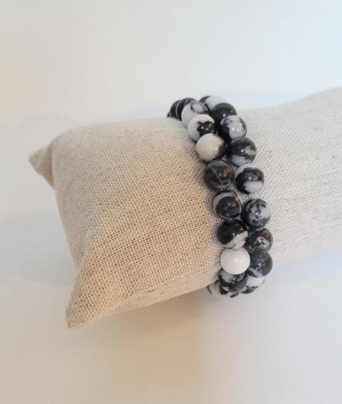 Zebra jaspis armband 8mm, Sieraden, Tassen en Uiterlijk, Edelstenen, Ophalen of Verzenden