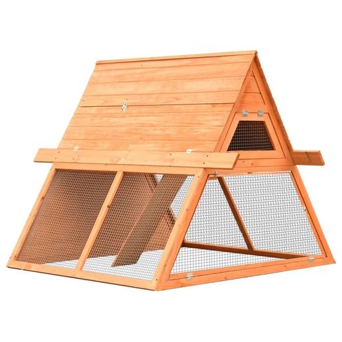 vidaXL Konijnenhok 152x128x108 cm massief grenen- en, Dieren en Toebehoren, Knaagdieren en Konijnen | Hokken en Kooien, Nieuw