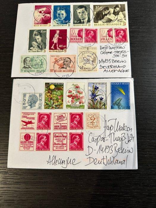 België - lot brieven waarvan meeste met pubs, Postzegels en Munten, Postzegels | Europa | België