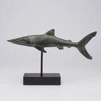 sculptuur, NO RESERVE PRICE - Bronze Patinated Great White, Antiek en Kunst