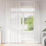 vidaXL Gordijnen voile met roedezakken 2 st wit, Huis en Inrichting, Verzenden, Nieuw, Wit