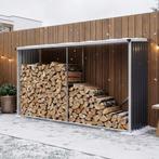 [casa.pro] Stalen brandhout rek Kalmar houtopslag 352x80x152, Verzenden