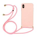 iPhone X / Xs Crossbody TPU Hoesje met Koord Roze, Ophalen of Verzenden, Nieuw