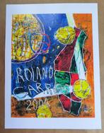 Daniel Humair - Affiche dart Roland Garros 2004 + COA, Antiek en Kunst