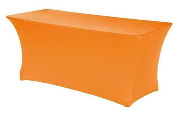 Buffettafel hoes oranje afmeting 183x76x73 cm - tafelhoes