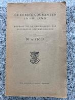 De eerste couranten in Holland (Dr. Stolp), Verzenden, Dr. Stolp, 20e eeuw of later, Gelezen