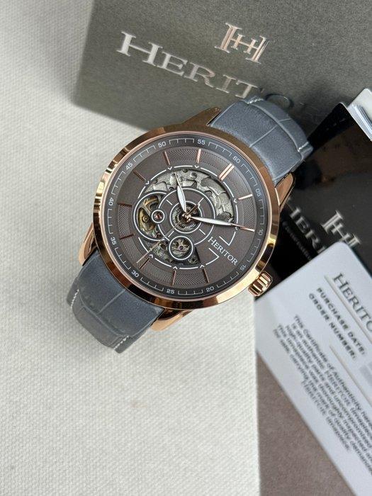 Heritor - Automatic Davies Semi-Skeleton - Gold/Grey -, Sieraden, Tassen en Uiterlijk, Horloges | Heren