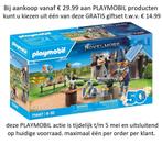 PLAYMOBIL is Jarig en trakteert GRATIS giftset vanaf € 29.99, Nieuw, Complete set, Ophalen of Verzenden