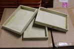 Partij houten bakjes  25x17x3      45 stuks, Diversen, Rommelmarktspullen, Nieuw
