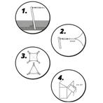 Schaduwdoek - zonnedoek - vierkant - 5x5 m - beige, Ophalen of Verzenden, Nieuw