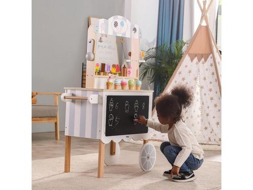 Viga Toys® - Mobiele Winkel IJssalon - Houten speelgoed -, Huis en Inrichting, Woonaccessoires | Overige, Zo goed als nieuw, Verzenden