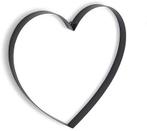 Metalen frame Hart plat Zwart 30x2,5 cm, Hobby en Vrije tijd, Knutselen, Ophalen of Verzenden, Nieuw