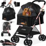 LOVPET® Hondenbuggy 2in1 Huisdieren - Wandelwagen - Zwart, Verzenden, Nieuw