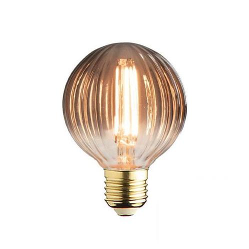 LED lamp geribbeld glas E27 | 3-staps dimbaar | 4 watt | 180, Huis en Inrichting, Lampen | Losse lampen, Overige typen, Nieuw