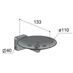 Zeephouder Hotbath Gal Geborsteld Gunmetal PVD, Doe-het-zelf en Verbouw, Sanitair, Ophalen of Verzenden, Nieuw