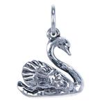 Zilveren Zwaan ketting hanger, Verzenden, Nieuw