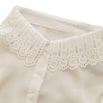 Los blouse kraagje VINTAGE - off white - losseblousekraagjes
