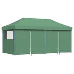 Partytent inklapbaar pop-up met 4 zijwanden groen, Verzenden, Nieuw, 2 meter of meer, Partytent