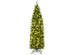 6.5 Feet Pre-lit Hinged Pencil Christmas Tree, Verzenden, Nieuw