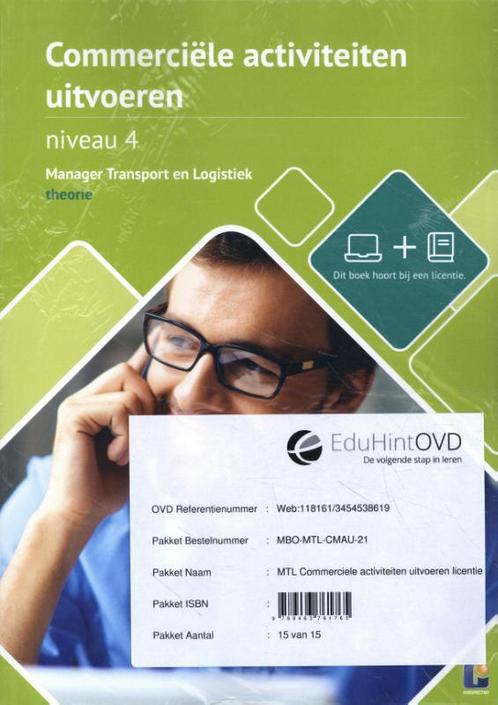Commerciele activiteiten uitvoeren Niveau 4 ma 9789463761765, Boeken, Economie, Management en Marketing, Zo goed als nieuw, Verzenden